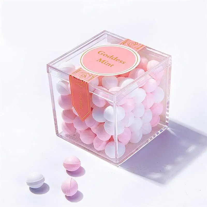 Food Storage With Dividers - 12 PCS อะคริลิคใสกล่องพลาสติกของขวัญกล่องบรรจุอาหาร Candy คอนเทนเนอร์สําหรับ Home