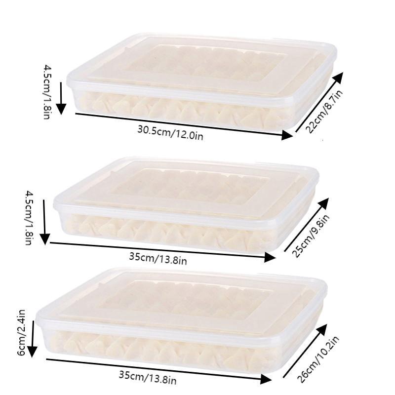 Food Storage Meals - กล่องเก็บของในครัวสำหรับเกี๊ยว ผลไม้ ผัก เนื้อ ขนม กล่องจัดระเบียบตู้เย็น