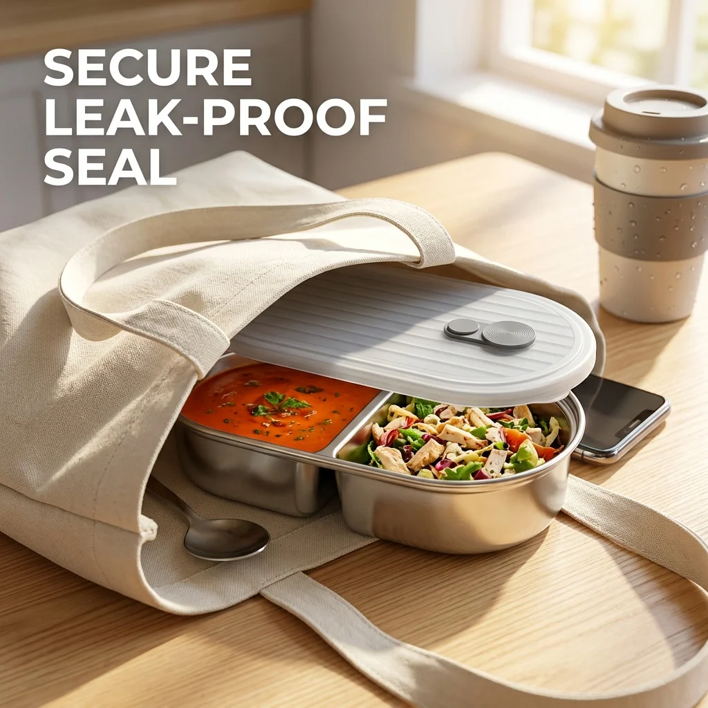 กล่องอาหารกลางวันสแตนเลส 304 ส - Food Storage With Dividers บทวิจารณ์และราคา