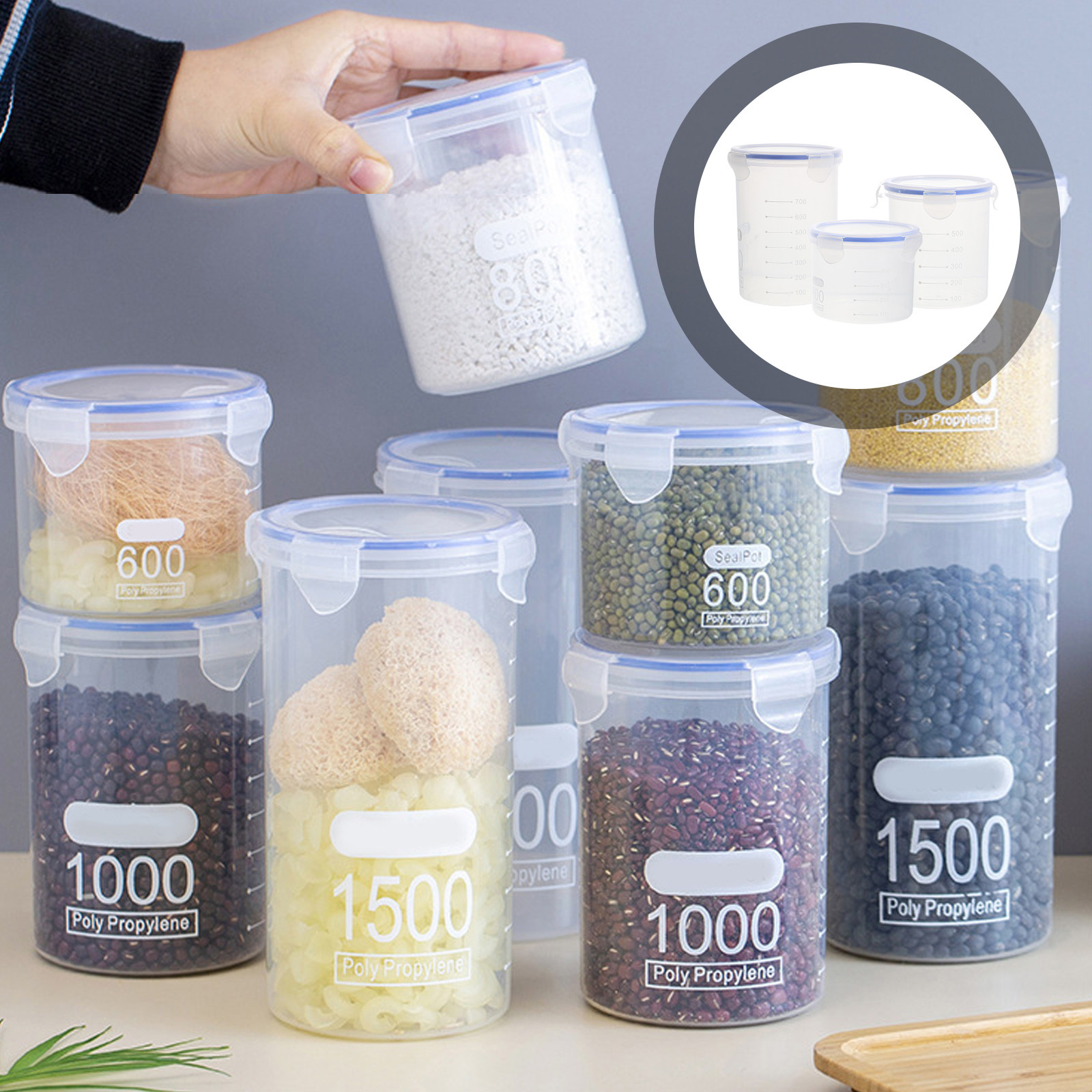ชุดโหลเก็บอาหารแบบปิดสนิท 6 ชิ - Food Storage Containers บทวิจารณ์และราคา