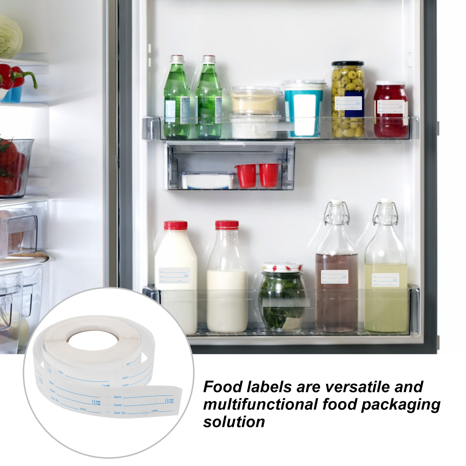 สติกเกอร์ฉลากวันที่แบบม้วน ฉลา - Food Storage Labels บทวิจารณ์และราคา