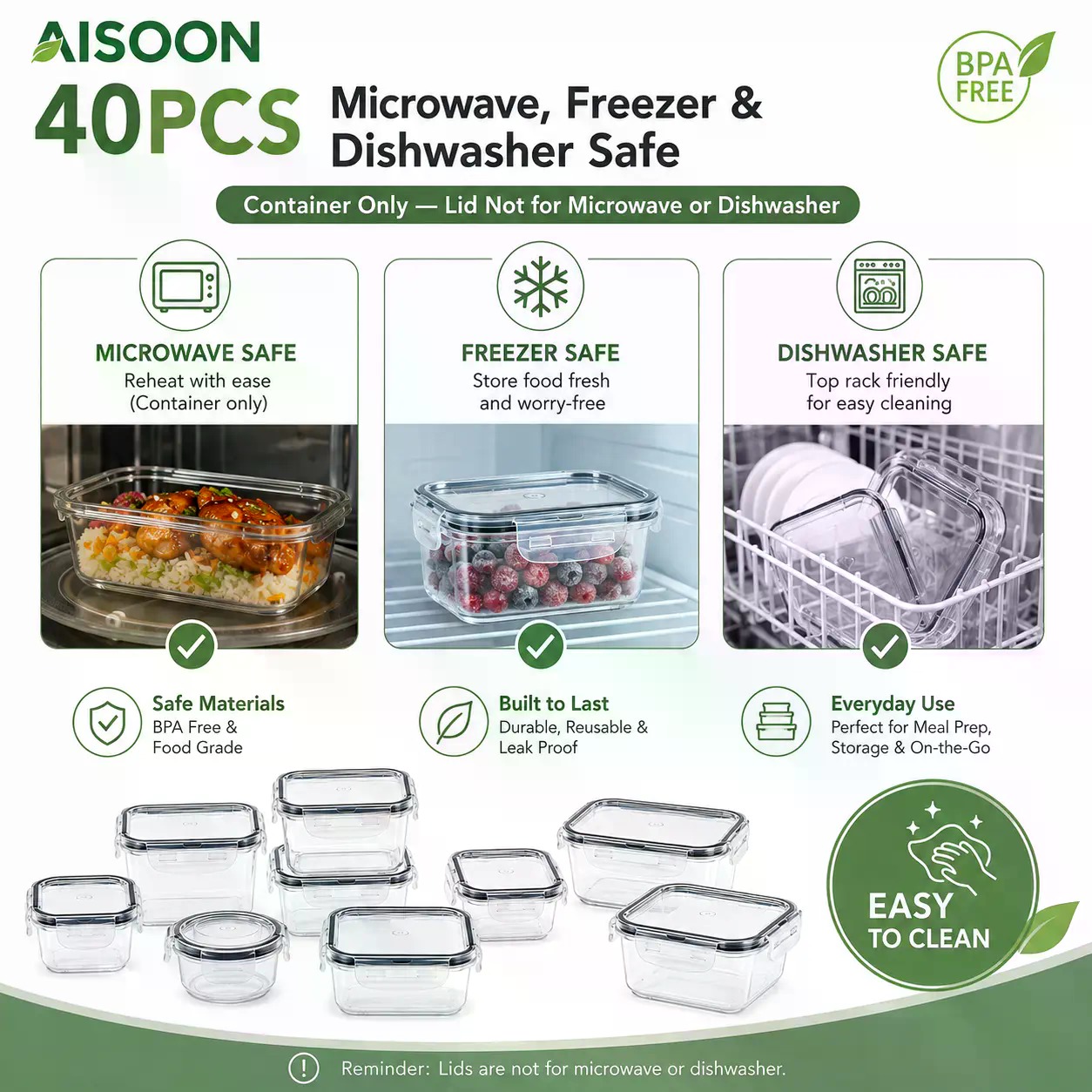 ชุดภาชนะเก็บอาหารซิลิโคนขนาดให - Food Storage Meals บทวิจารณ์และราคา