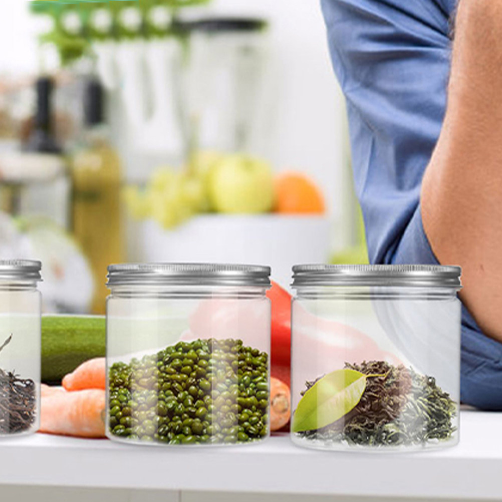 ชุดโหลพลาสติกใส 4 ชิ้น พร้อมฝา - Food Storage Containers บทวิจารณ์และราคา